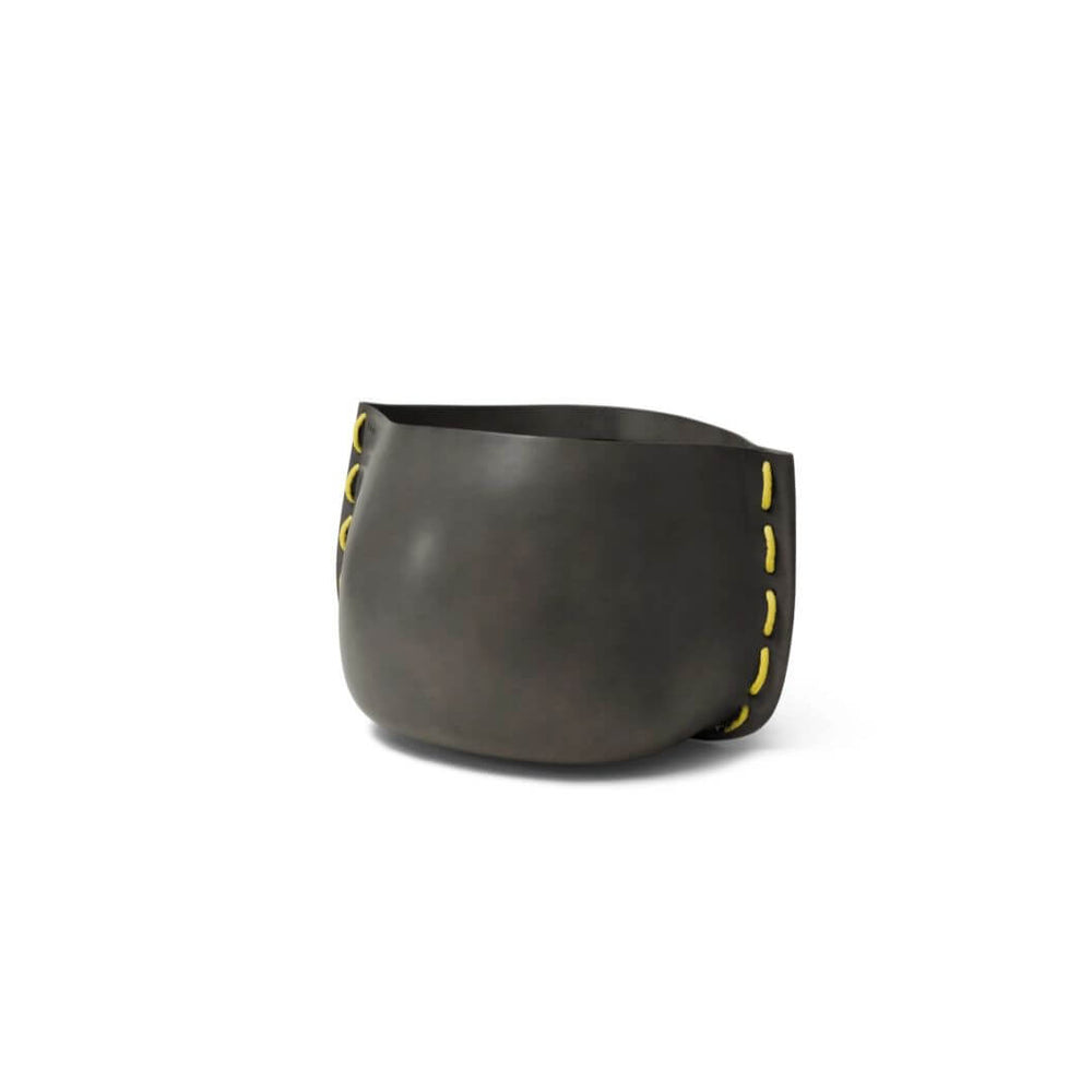 Stitch 75 Concrete Planter Natural Yellow