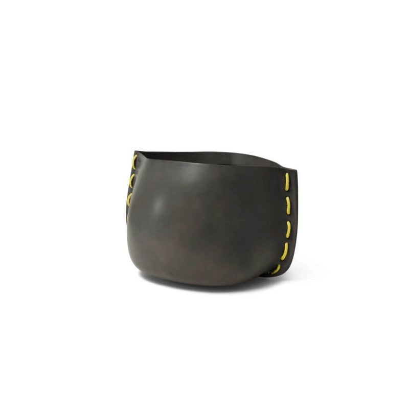 Stitch 75 Concrete Planter Natural Yellow
