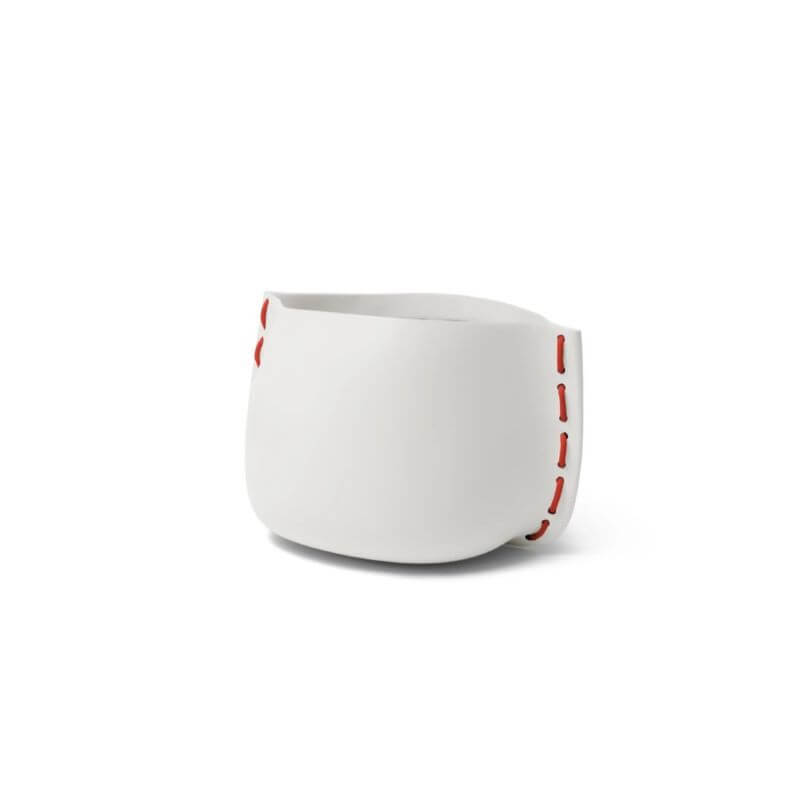 Stitch 75 Concrete Planter Stone Red