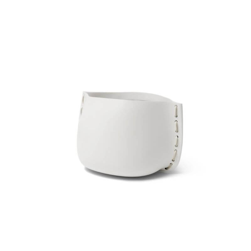 Stitch 75 Concrete Planter Stone White
