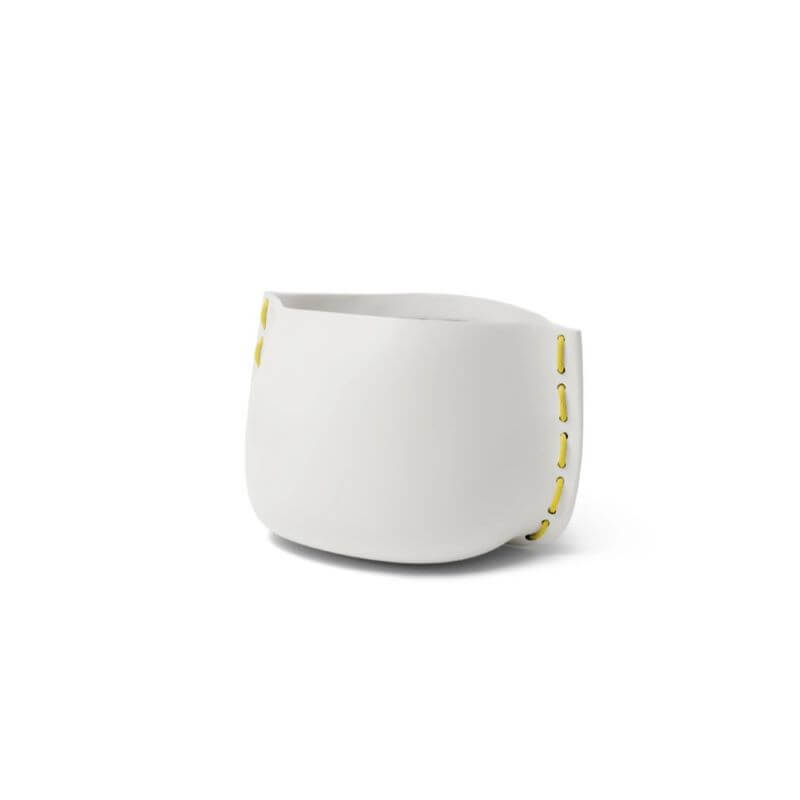 Stitch 75 Concrete Planter Stone Yellow