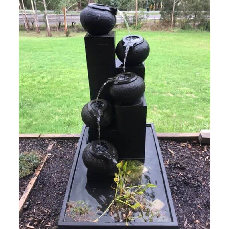 Streaming Pots Fountain at the greenery