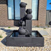 Streaming Pots Fountain with pebbles