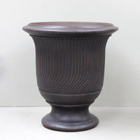 Striated Anduze Urn Antique Black