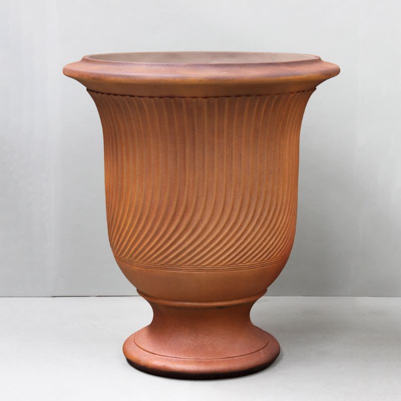 Striated Anduze Urn Iron Rust