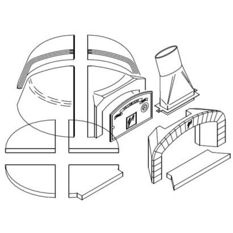 TOP Series Pizza Oven Illustration
