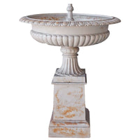 Toulouse Cast Iron Fountain Antique White
