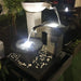 Trio Bowl Fountain Grey lifestyle at night