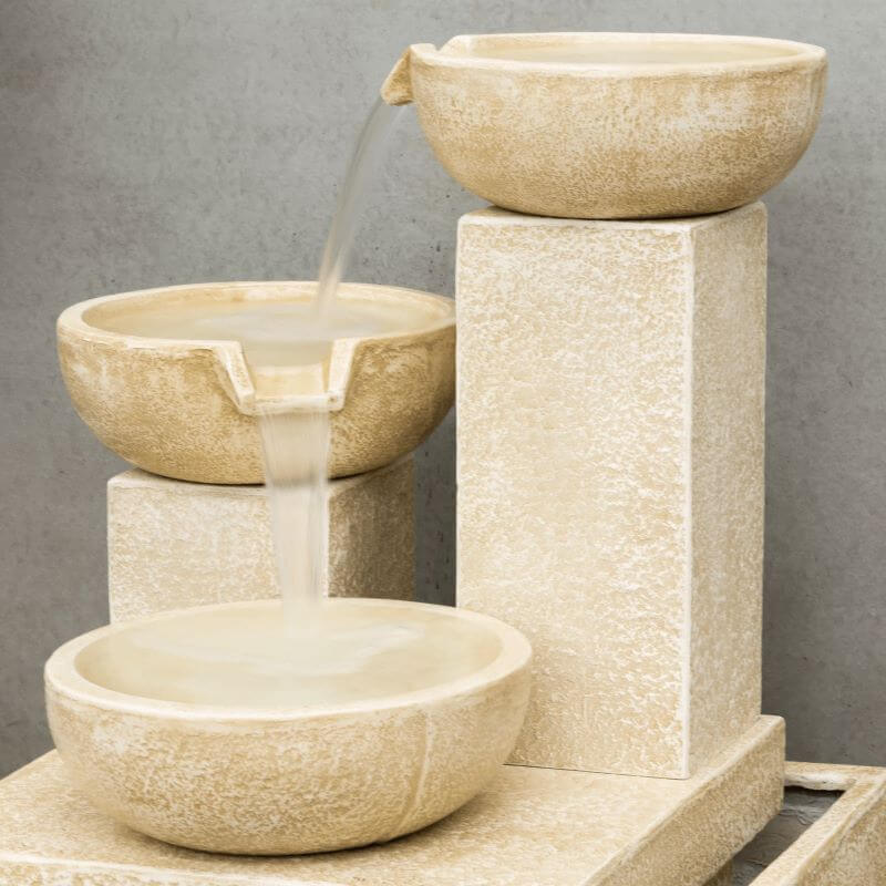 Trio Water Fountain Sandstone
