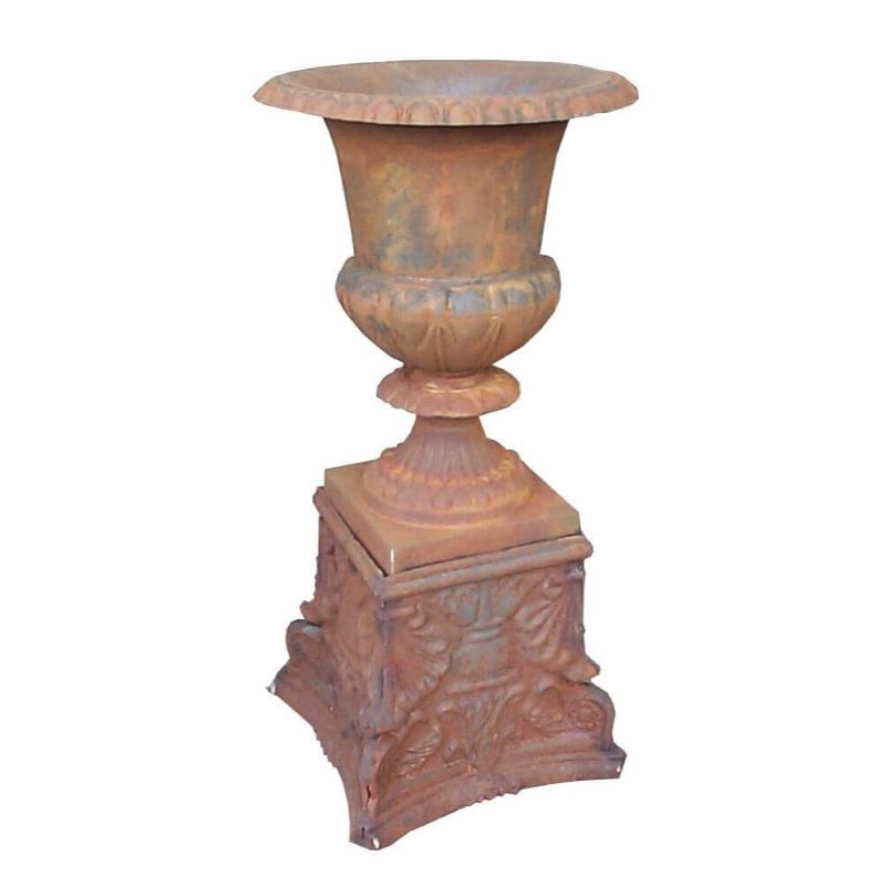 Tudor Cast Iron Urn Rust
