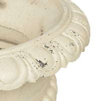 Tuscan Cast Iron Urn Base top close up