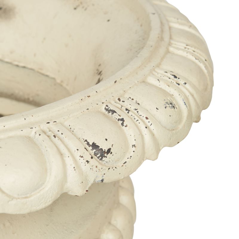 Tuscan Cast Iron Urn Base top close up