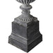 Venetian Fluted Urn and Base 105cm lead base