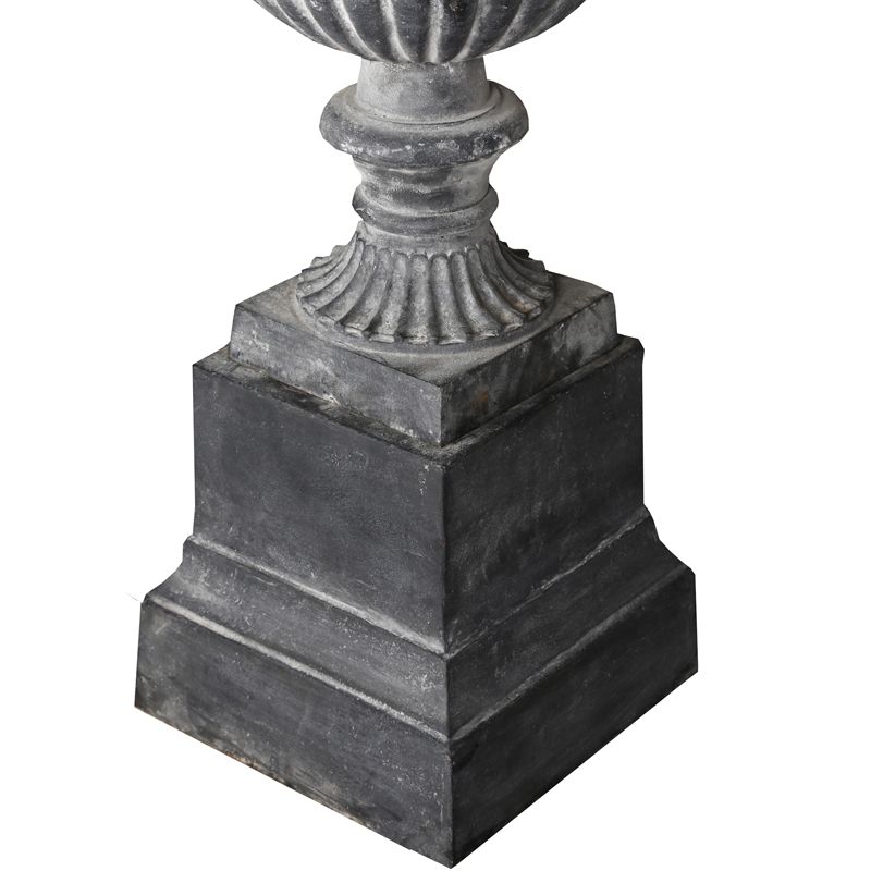 Venetian Fluted Urn and Base 105cm lead base