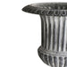 Venetian Fluted Urn and Base 105cm lead detail