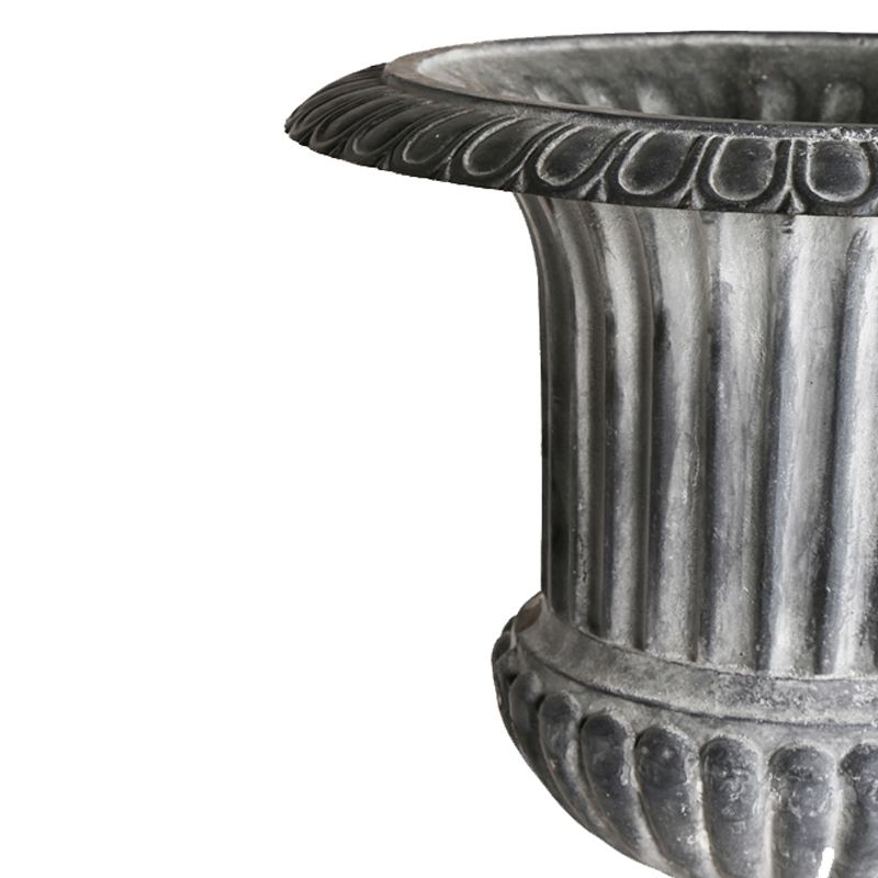 Venetian Fluted Urn and Base 105cm lead detail