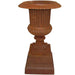 Venetian Fluted Urn and Base 105cm rust