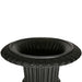 Venetian Fluted Urn and Base 105cm top black