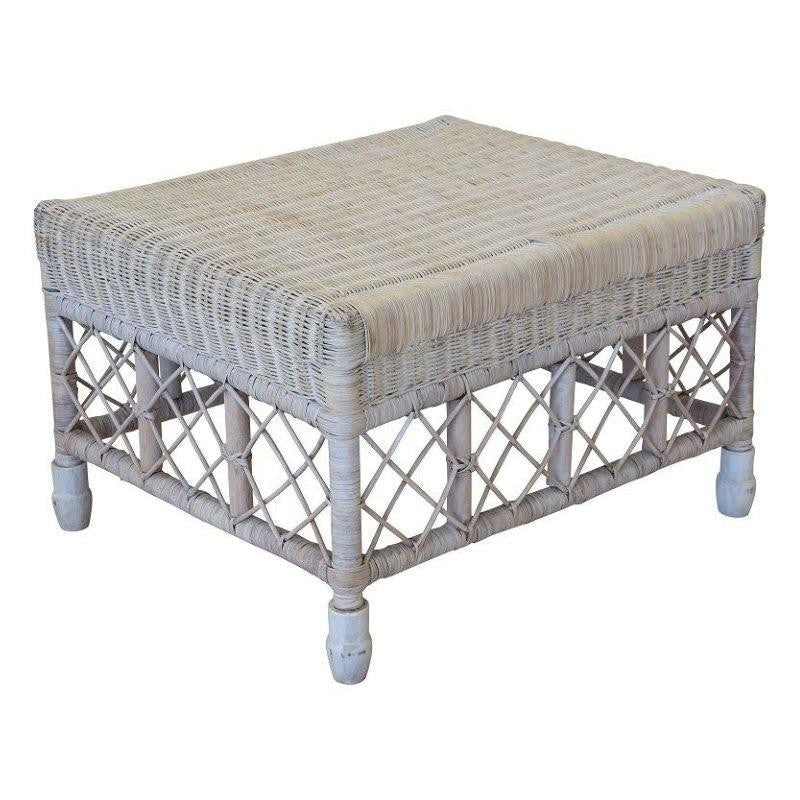 Verandah Lattice Ottoman Angle View