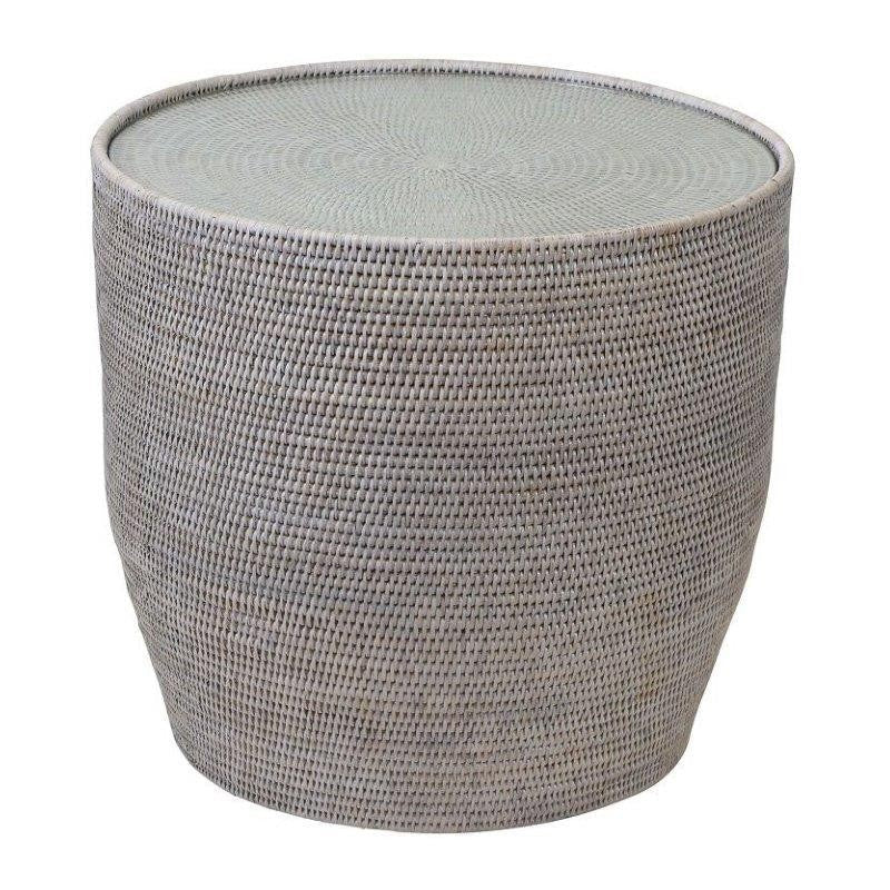 Verandah Side Table With Glass