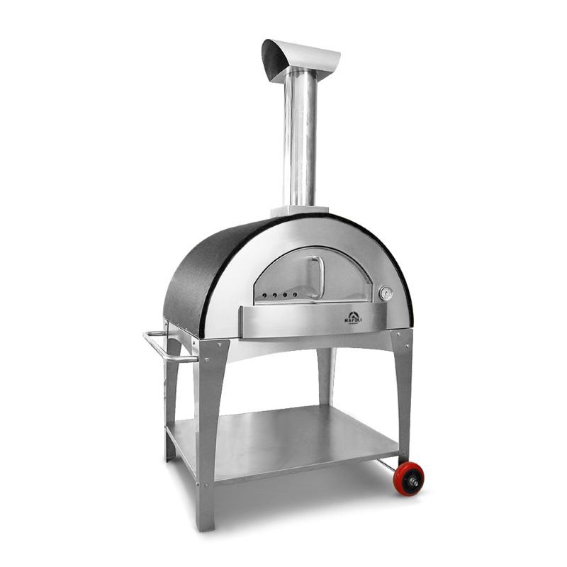 Vesuvio 650 Wood Pizza Oven black front view