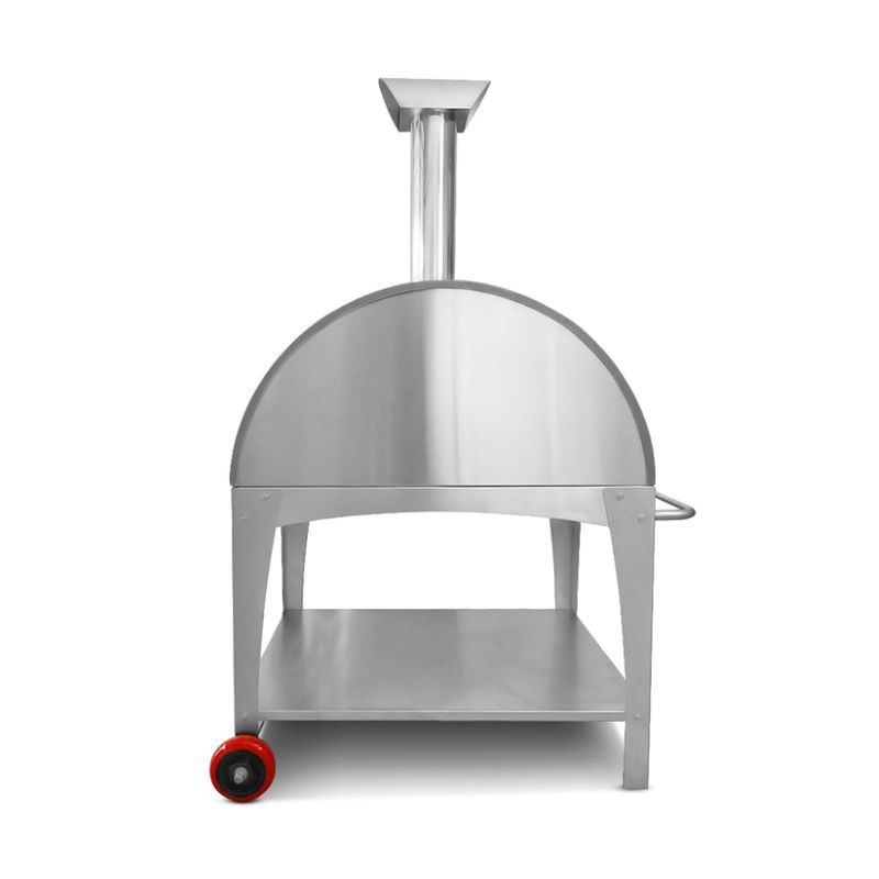 Vesuvio 650 Wood Pizza Oven grey back