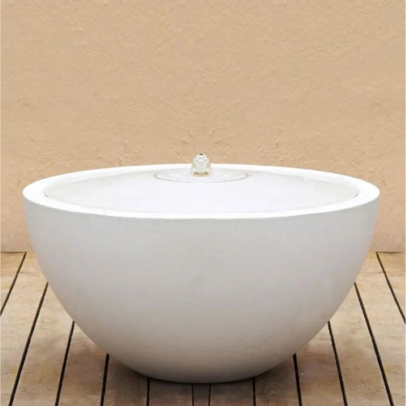 Volcano Bowl Fountain White Mini