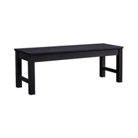 Winawood Backless Bench Seat-Charcoal grey on white background