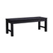 Winawood Backless Bench Seat-Charcoal grey on white background