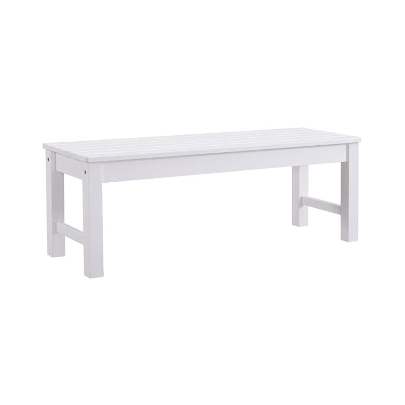 Winawood Backless Bench Seat- white bench