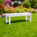 Winawood Backless Bench Seat-white bench in the garden