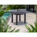 WINAWOOD Round Dining Table 1100mm Charcoal Grey Poolside