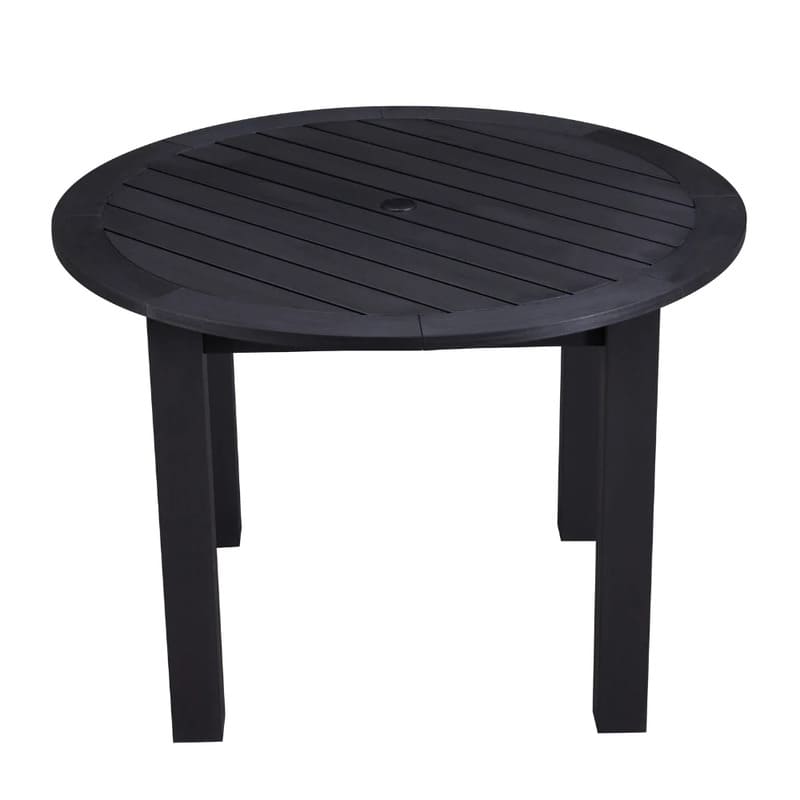 Winawood Round Dining Table-Charcoal grey top view.