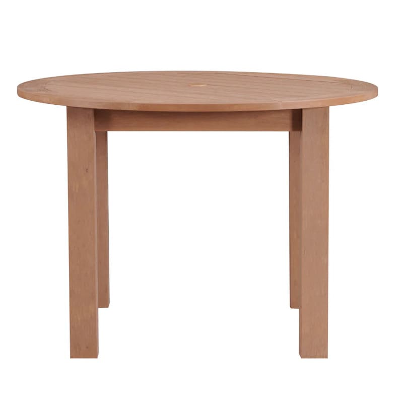 Winawood Round Dining Table-New teak dining table frontview