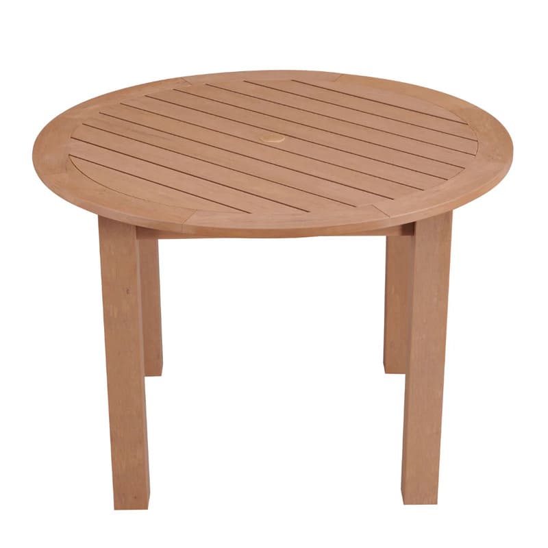 Winawood Round Dining Table-New Teak top view
