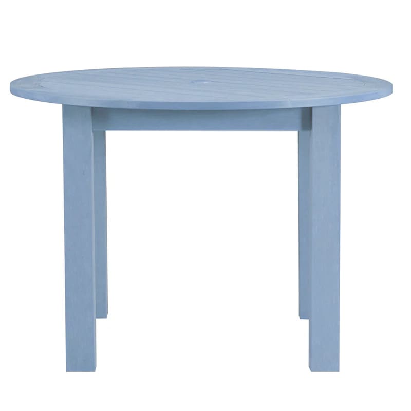 Winawood Round Dining Table- Powder blue dining table on white background