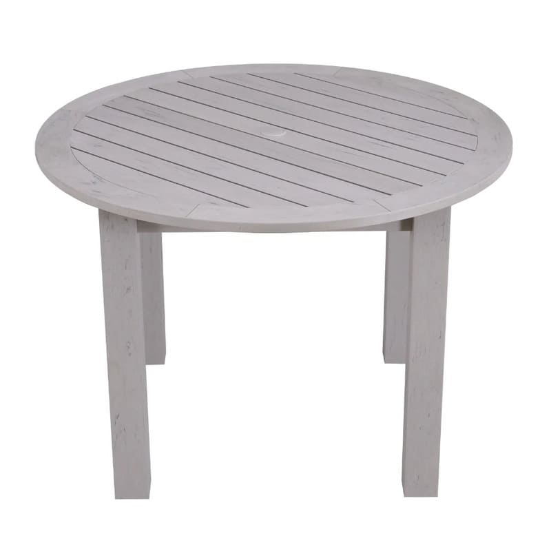 Winawood Round Dining Table-stone grey dining topview