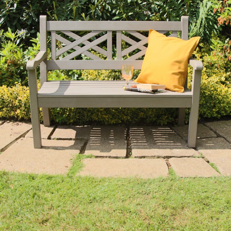 WINAWOOD Speyside 2 Seater Bench 1216mm Stone Grey View2