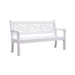 Winawood Speyside Bench- white bench on white ackground
