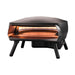 Witt Etna Rotante Gas Powered Pizza Oven with Twin Burner & Rotating Stone 16" - Black oven on a white bg
