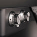 Witt Etna Rotante Gas Powered Pizza Oven with Twin Burner & Rotating Stone 16" - silver oven knobs