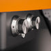 Witt Etna Rotante Gas Powered Pizza Oven with Twin Burner & Rotating Stone 16" - burner knobs for Orange oven