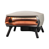 Witt Etna Rotante Gas Powered Pizza Oven with Twin Burner & Rotating Stone 16" - on a white bg