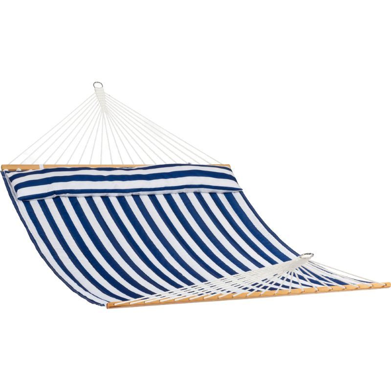 Quilted Hammock in Hamptons Stripe on white background