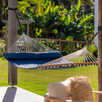 Whitsunday King Quilted Hammock in Navy Blue Front View