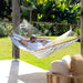 Quilted Hammock in Stone Stripe lifestyle