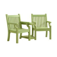 Winawood Sandwick Love Seat with Table- Duck egg green