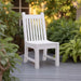 Winawood-Sandwick-SideChair-White in the garden