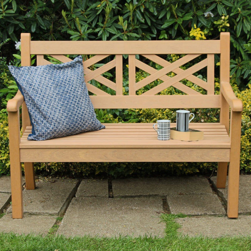 Winawood Speyside 2 seater bench in New Teak
