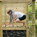 Wooden Climbing Cube with slide  Girl Playing on Top of the cube
